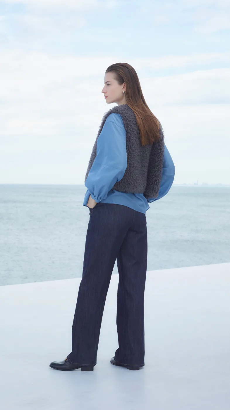 【極美品】ROPE ロペ トライアングルカラーコート ロング 38 ROPE' - ROPE(ロペ) コート サイズ38 M レディース美品