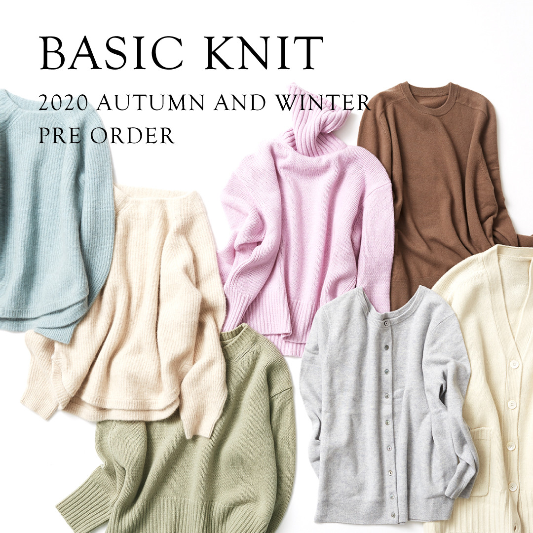 BASIC KNIT 2020 AUTUMN AND WINTER PRE ORDER